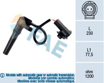 79281 Senzor turatie, cutie de viteza automata FAE 