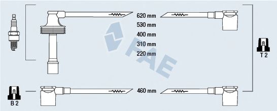 85480 Set cablaj aprinder FAE 
