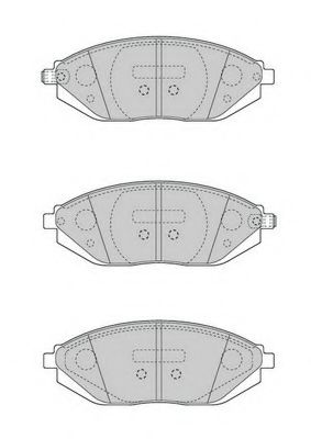 set placute frana,frana disc 2