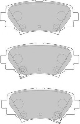 set placute frana,frana disc 2