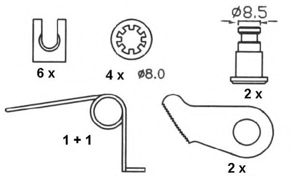 Set saboti frana 2