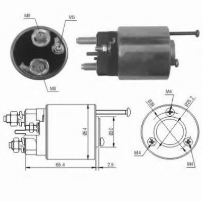 46012 Solenoid, electromotor MEAT & DORIA 