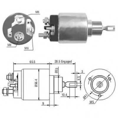 46072 Solenoid, electromotor MEAT & DORIA 