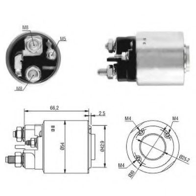 46131 Solenoid, electromotor MEAT & DORIA 