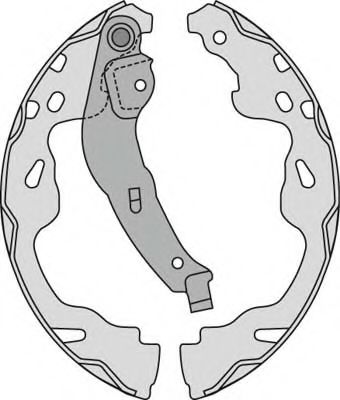 PM831984 Set frana, frana tambur MGA 