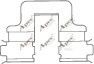 KIT1007 Set accesorii, placute de frana APEC braking 