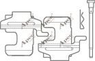 KIT314 Set accesorii, placute de frana APEC braking 