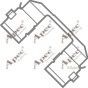 KIT421 Set accesorii, placute de frana APEC braking 