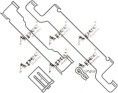 KIT556 Set accesorii, placute de frana APEC braking 