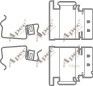 KIT568 Set accesorii, placute de frana APEC braking 