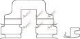 KIT580 Set accesorii, placute de frana APEC braking 