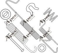 Set accesorii, sabot de frana