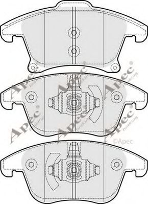 PAD1899 set placute frana,frana disc APEC braking 