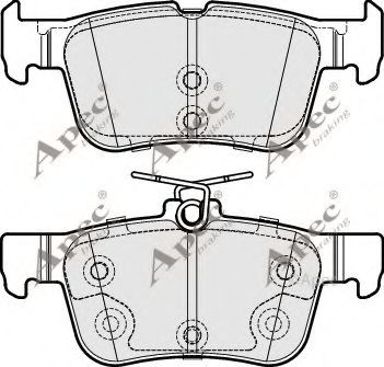 PAD1960 set placute frana,frana disc APEC braking 