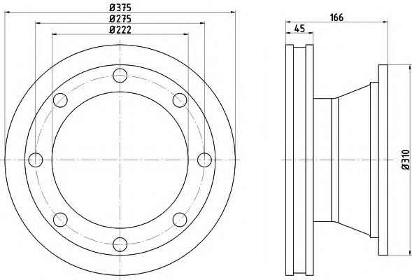 CVD604 Disc frana DON 