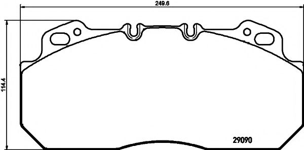 set placute frana,frana disc 2