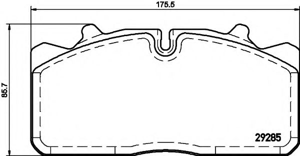 set placute frana,frana disc 2