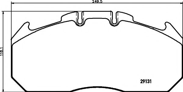 set placute frana,frana disc 2