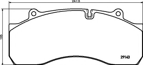 set placute frana,frana disc 2