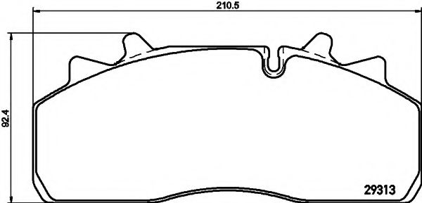 set placute frana,frana disc 2