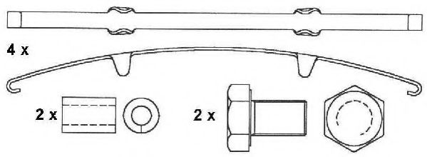 set placute frana,frana disc 2