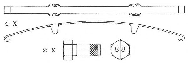 set placute frana,frana disc 2