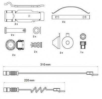 set placute frana,frana disc 2