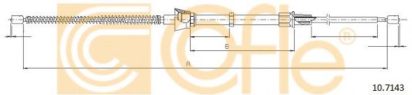 10.7143 Cablu, frana de parcare COFLE 