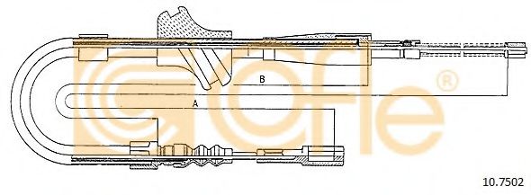 Cablu, frana de parcare