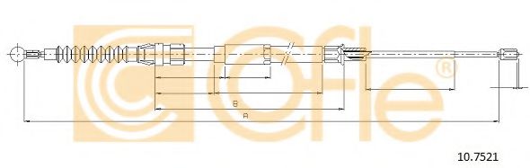 Cablu, frana de parcare