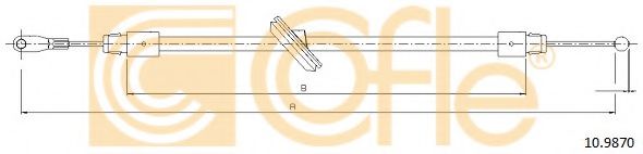 Cablu, frana de parcare 2