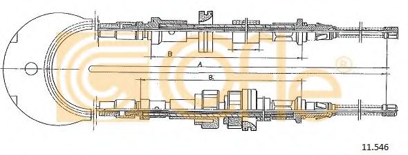 Cablu, frana de parcare 2