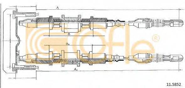 Cablu, frana de parcare 2