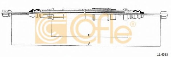 Cablu, frana de parcare 2