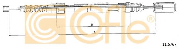 Cablu, frana de parcare 2