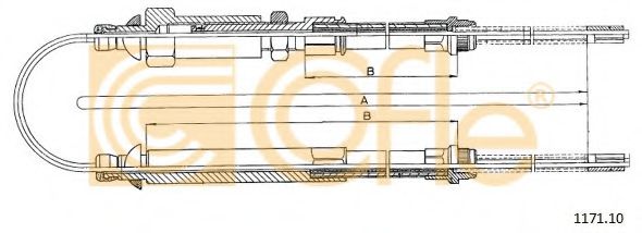 Cablu, frana de parcare 2
