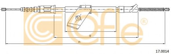 Cablu, frana de parcare 2