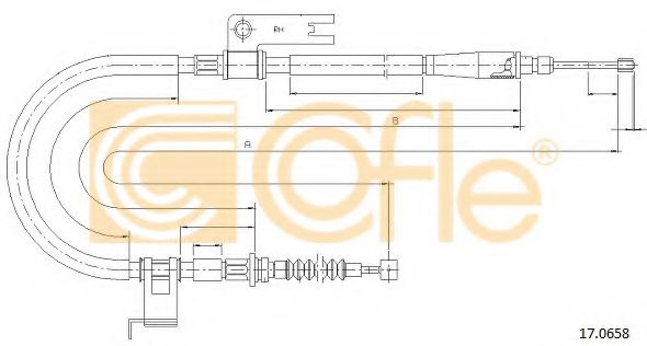 Cablu, frana de parcare 2