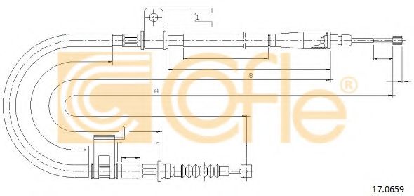 Cablu, frana de parcare 2