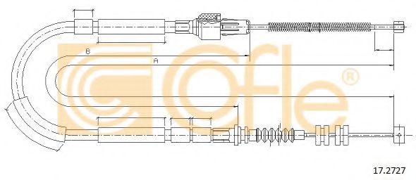 Cablu, frana de parcare 2