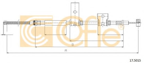 Cablu, frana de parcare 2