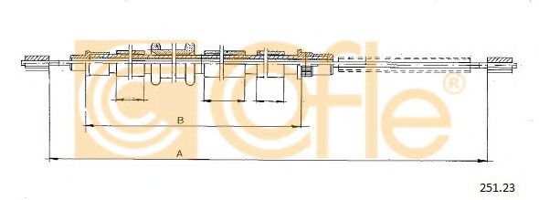 Cablu, frana de parcare 2