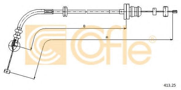 413.22 Cablu acceleratie COFLE 