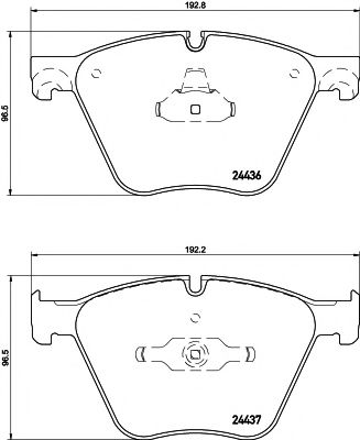 8DB 355 020-121 set placute frana,frana disc HELLA PAGID 