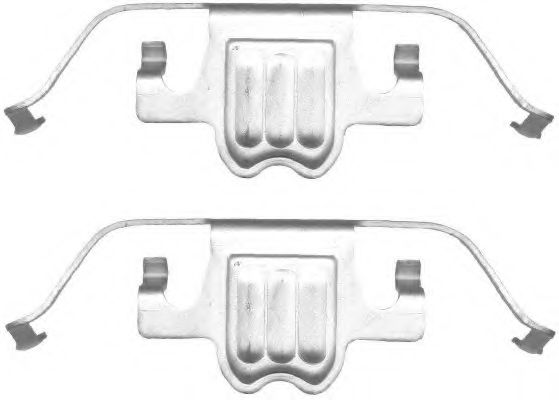 8DZ 355 201-411 Set accesorii, etrier frana HELLA PAGID 