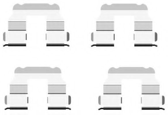 Set accesorii, placute frana