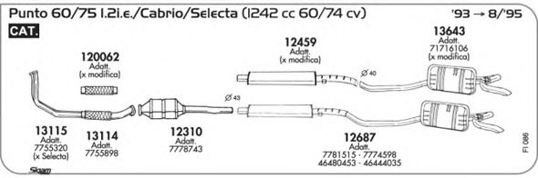 FI086 Sistem de esapament SIGAM 