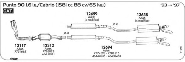 FI097 Sistem de esapament SIGAM 