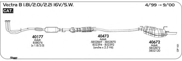 OP161 Sistem de esapament SIGAM 
