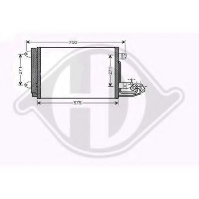 8221402 Condensator, climatizare DIEDERICHS 
